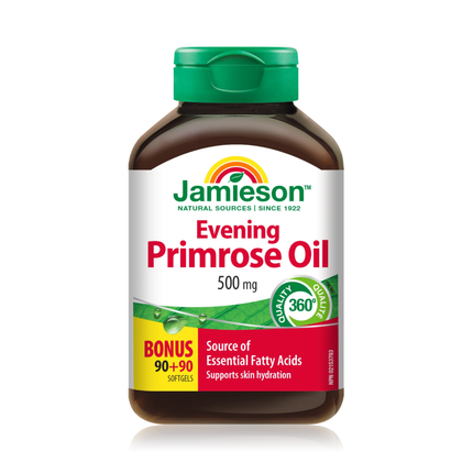 Jamieson - Huile d'onagre, 500 mg | 90 + 90 gélules