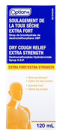 Option+ Extra Strength Dry Cough Relief Syrup | 120 ml