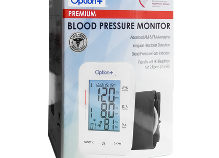 Option+ Premium Blood Pressure Monitor & Cuff