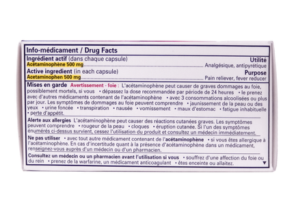 Option+ - Acetaminophen Extra Strength Liquid Gels 500 mg | 32 Capsules