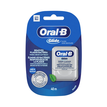 Oral-B - Glide Deep Clean Floss, Cool Mint | 40 m