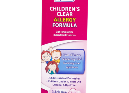 Option+ Children's Clear Allergy Formula - Bubble Gum | 115 mL