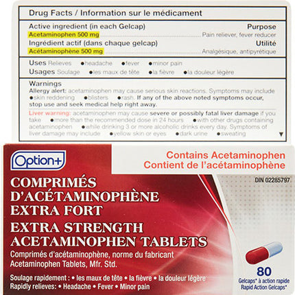 Option+ Extra Fort 500 mg | 80 gélules