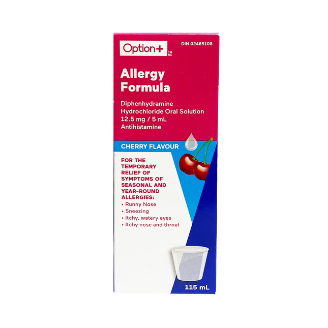 Option+ Formule Allergie, Antihistaminique | 115 mL