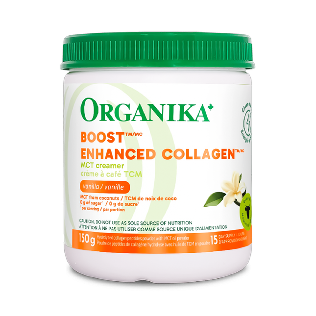 Organika - MCT Creamer Boost Enhanced Collagen, Vanilla | 150 g