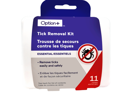 Kit de suppression des tiques Option+ | 11 articles essentiels inclus dans le kit