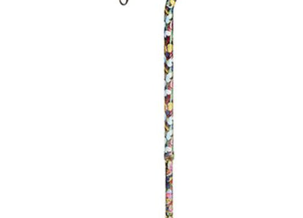 Option+ Telescopic Aluminium Cane with Offset Handle | Butterfly Print