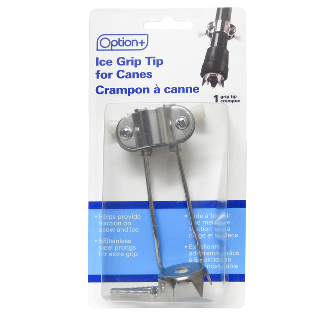 Option+ Ice Grip Tip for Canes | 5 in