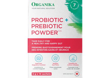 Organika - Probiotic + Prebiotic Powder | 3 g x 14