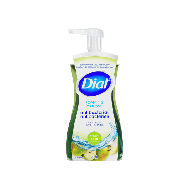 Dial - Nettoyant moussant antibactérien pour les mains - Poire fraîche | 221 ml