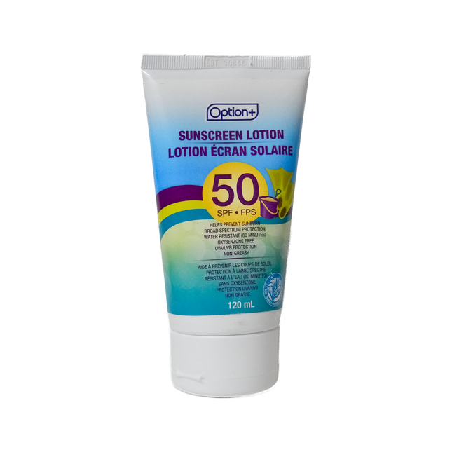Option+ Sunscreen Lotion SPF 50 Non Greasy | 120 mL