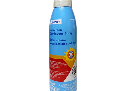 Option+ Écran solaire SPF 30 Spray continu non gras | 177 ml