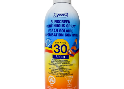 OPTION+ SP CRÈME SOLAIRE CONTINUE SPF30 SPORT 300ML