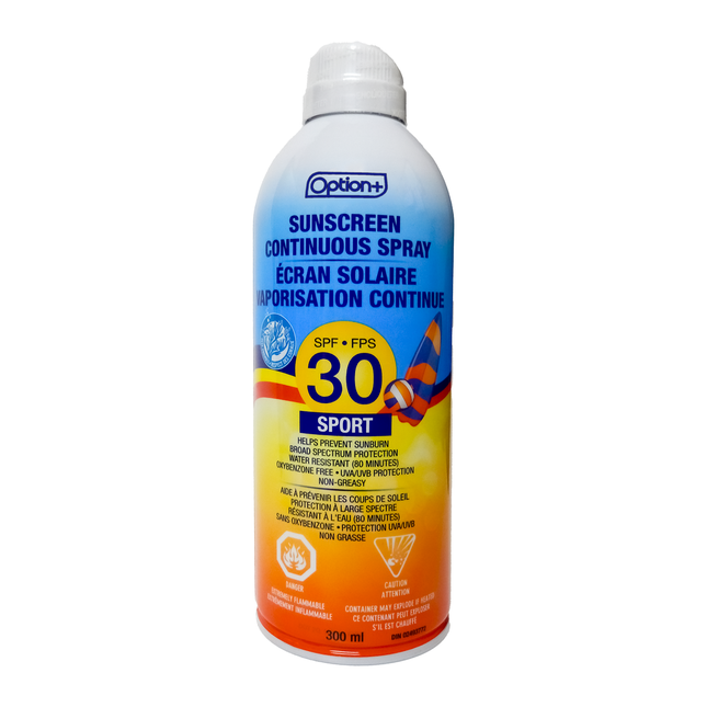 OPTION+ SP CRÈME SOLAIRE CONTINUE SPF30 SPORT 300ML