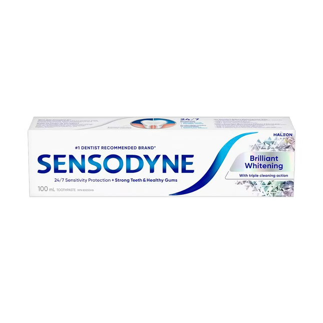 Sensodyne - Brilliant Whitening Toothpaste with 24/7 Sensitivity Protection | 100 mL