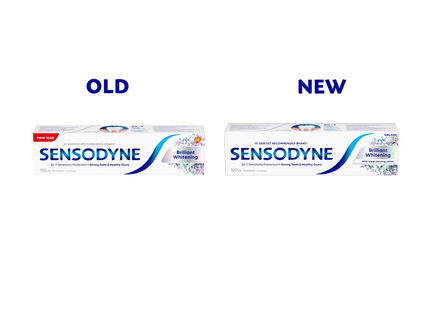 Sensodyne - Brilliant Whitening Toothpaste with 24/7 Sensitivity Protection | 100 mL
