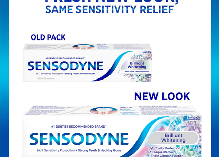 Sensodyne - Brilliant Whitening Toothpaste with 24/7 Sensitivity Protection | 100 mL