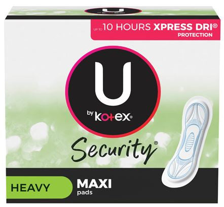 U by Kotex Security Maxi Pads - Heavy Flow | 22 Pads
