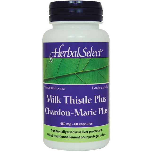 Herbal Select - Extrait de chardon-Marie Plus 500 mg | 60 capsules V 