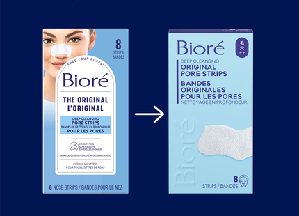 Bioré - Original Deep Cleansing Pore Strips | 8 Nose Strips