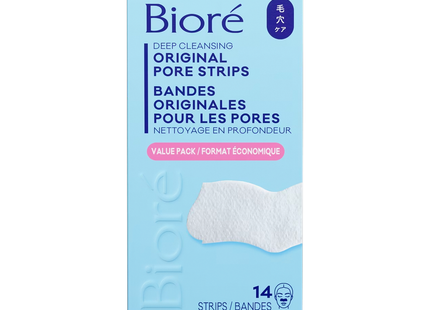 Bioré - The Original Deep Cleansing Pore Strips, Value Pack | 14 Nose Strips