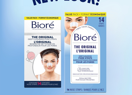 Bioré - The Original Deep Cleansing Pore Strips, Value Pack | 14 Nose Strips