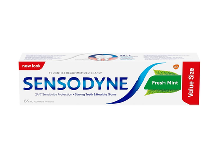 Sensodyne - Protection contre la sensibilité 24 h/24, 7 j/7 - Menthe fraîche | 135 ml