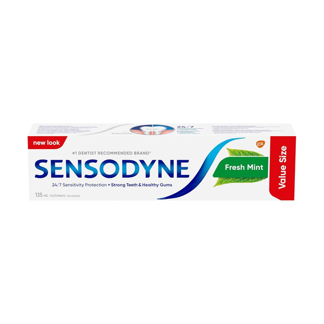 Sensodyne - Protection contre la sensibilité 24 h/24, 7 j/7 - Menthe fraîche | 135 ml