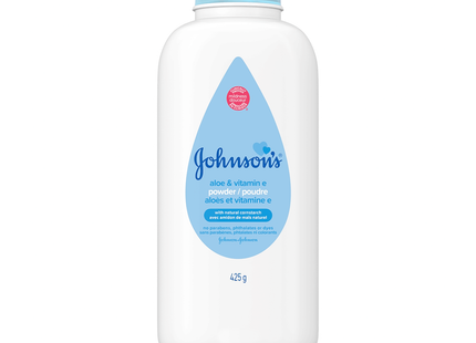 Johnson's - Aloe & Vitamin E Baby Powder with Natural Cornstarch | 425 g