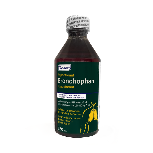 Option+ Bronchophan Expectorant Sugar & Alcohol Free | 250 mL