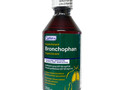 Option+ Bronchophan Expectorant Sugar & Alcohol Free | 250 mL