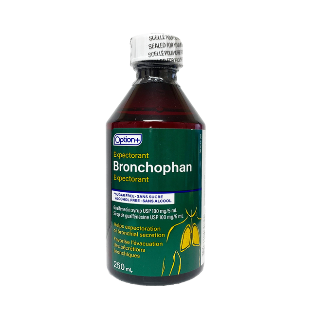 Option+ Bronchophan Expectorant Sugar & Alcohol Free | 250 mL