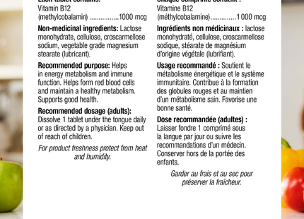LOT DE 2 Webber Naturals - B12 1000 mcg | 150 comprimés sublinguaux