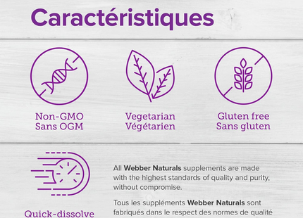 LOT DE 2 Webber Naturals - B12 1000 mcg | 150 comprimés sublinguaux
