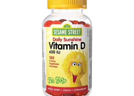 Webber Naturals - Sesame Street 600 UI Vitamine D | 180 délicieux bonbons gélifiés