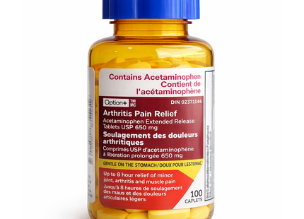 Option+ Arthritis 650 mg Extended Release | 100 Caplets