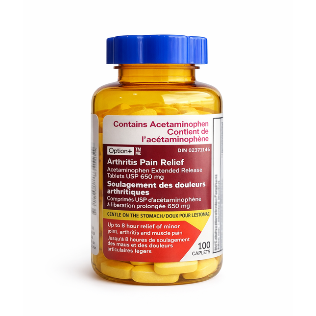 Option+ Arthritis 650 mg Extended Release | 100 Caplets