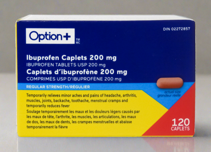Option + - Ibuprofen Caplets USP 200 mg | 120 Caplets