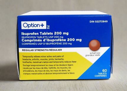 Option+ Ibuprofen 200 mg | 60 Tablets