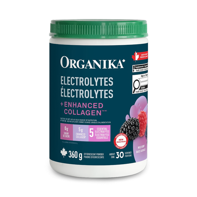 Organika - Electrolytes Collagen, Wild Berry | 360 g