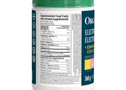 Organika - Electrolytes Collagen, Lemon Berry | 360 g