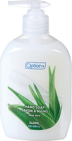 Option+ - Hand Soap with Pump - Aloe Vera | 340 mL