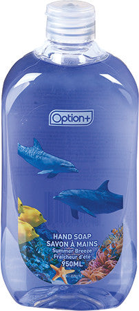 Recharge de savon pour les mains Option+ - Brise d'été | 950 ml