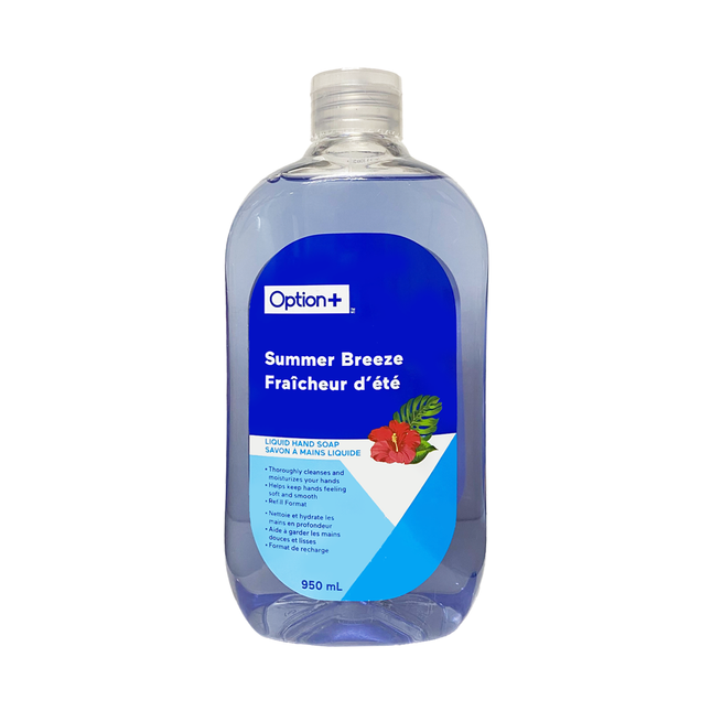 Option+ Hand Soap Refill, Summer Breeze | 950 mL