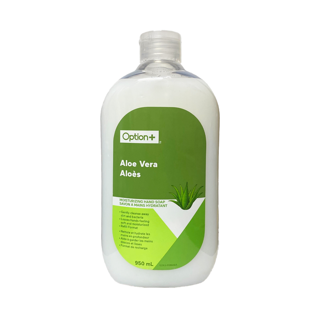 Recharge de savon pour les mains Option+, Aloe Vera | 950 ml