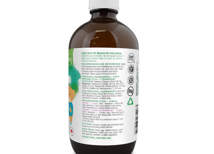 Organika - Kids Liquid Calcium, Mixed Berry Flavour | 450 mL