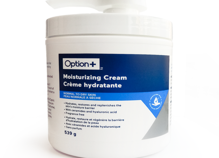 Option+ Moisturizing Cream, Normal to Dry Skin | 539 g