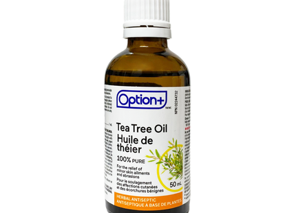Option+ 100% Pure Tea Tree Oil Herbal Antiseptic | 50 mL