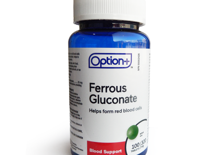 Option+ Ferrous Gluconate 320 mg | 100 Tablets