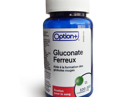 Option+ Ferrous Gluconate 320 mg | 100 Tablets